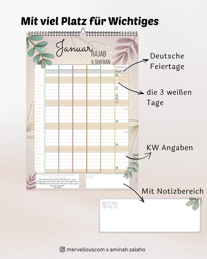 Islamischer Familienkalender 2026