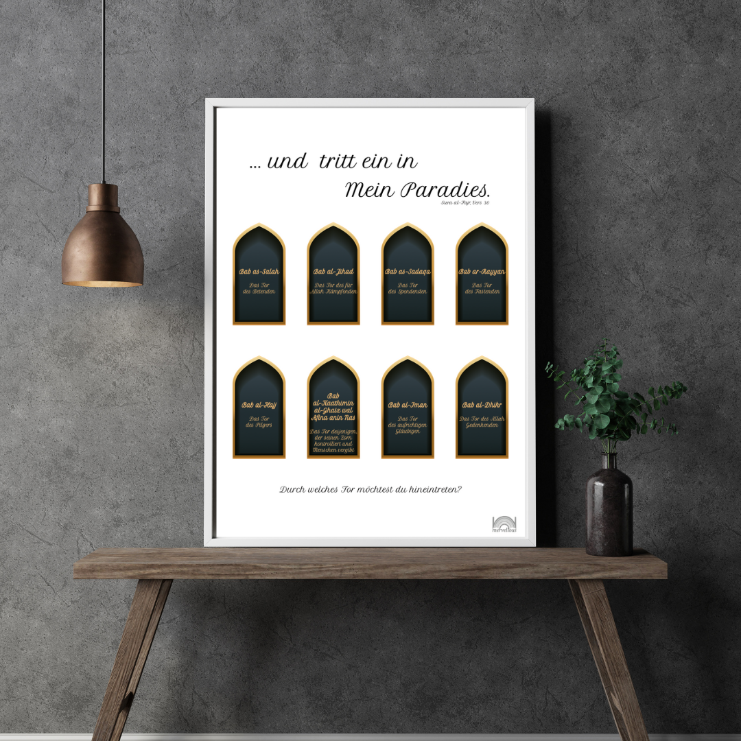 Poster - Tore des Paradieses - Schwarz